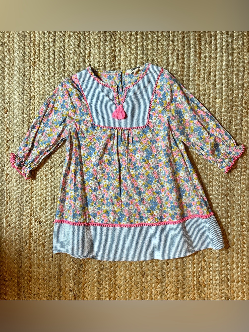 Mini Boden printed caftan